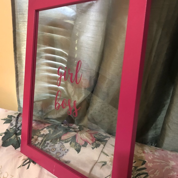 Girl Boss transparent frame wall art - Picture 2 of 5